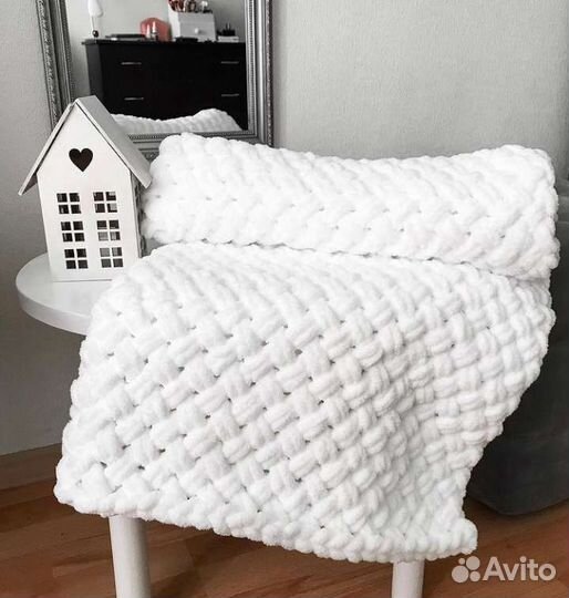 Пледы ручной работы из Alize Puffy