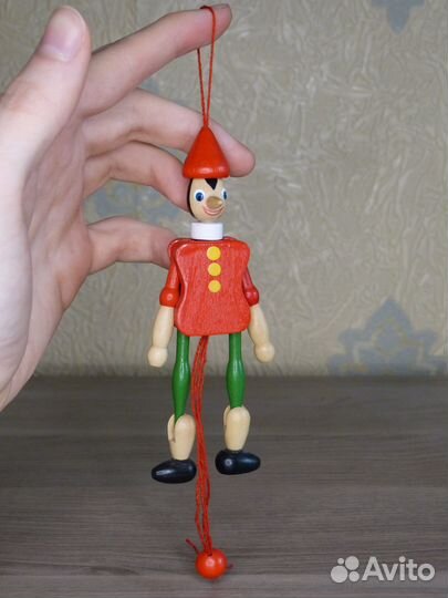 Кукла Пиноккио деревянная (Италия)