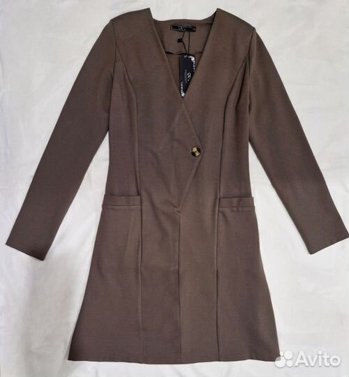 Платье новое с длинным рукавом 44-46 тёплое