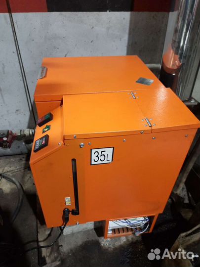 Печка на отработке с водяным контуром