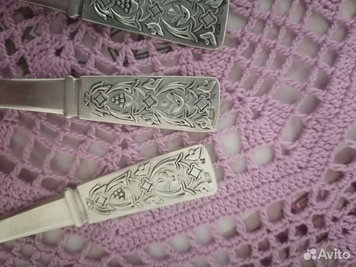 Серебряная чайная ложка СССР