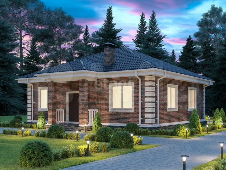 Коттедж 75 м² на участке 6 сот.