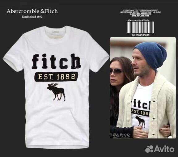 Abercrombie fitch футболки новые мужские