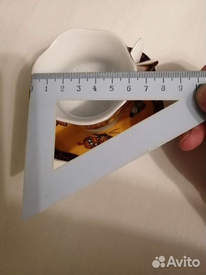 Чашка с блюдцем кофейная фарфор