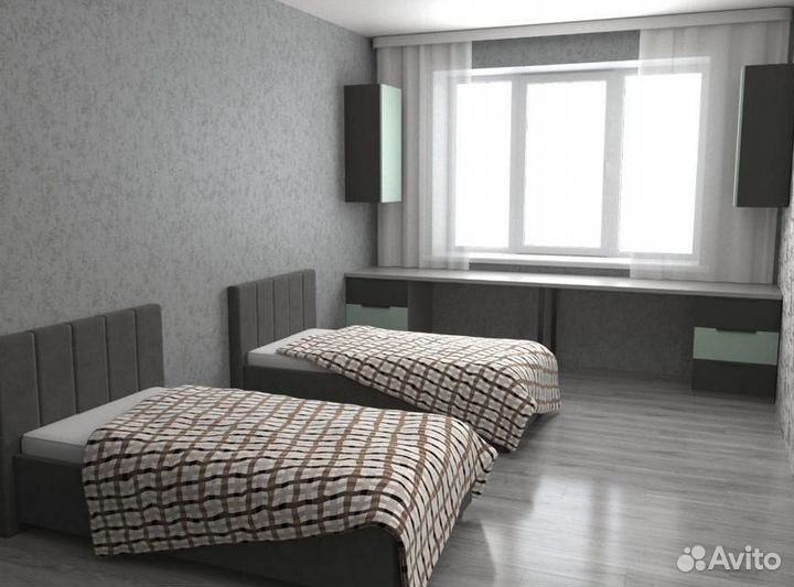 Рабочая зона с кроватью