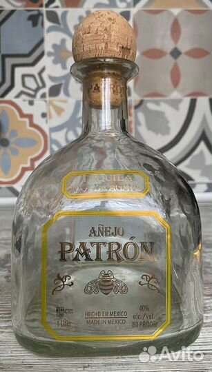 Бутылка Tequila Patron Ручная работа