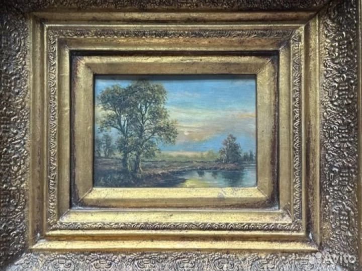 Картина маслом на холсте антиквариат