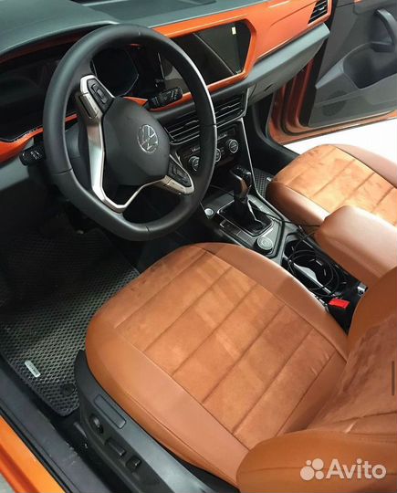 Чехлы из алькантары VW Taos от Автопилот