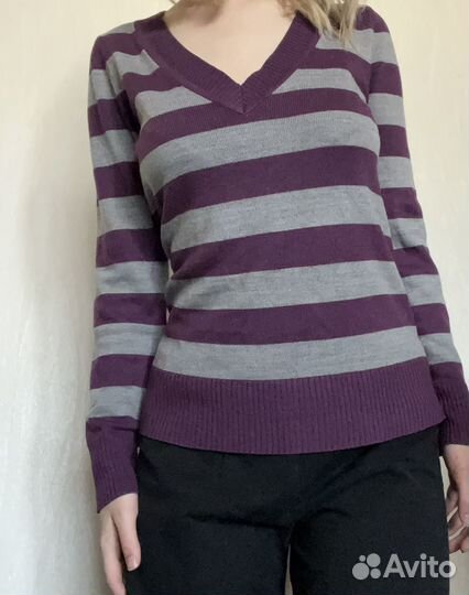 Винтажные джемперы кофты в полоску эмо у2к