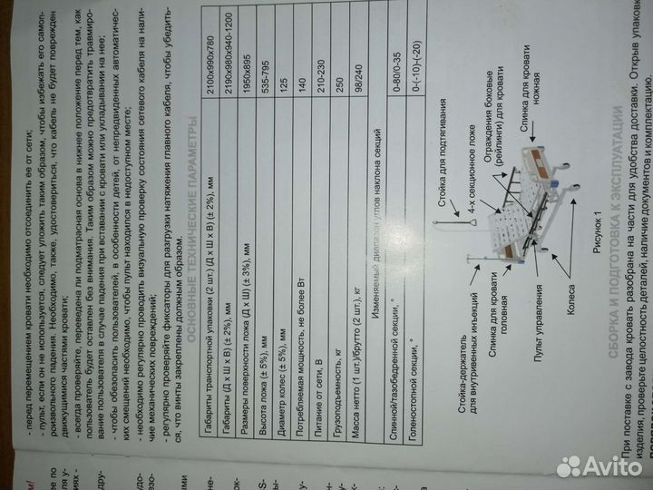 Кровать для инвалидов