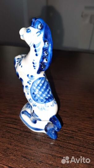 Новый Гжельский сувенир Снеговик,поросёнок,лошадь