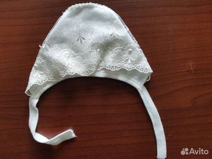 Чепчик на выписку, крещение