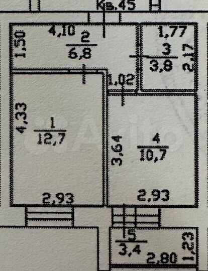 1-к. квартира, 34 м², 7/10 эт.