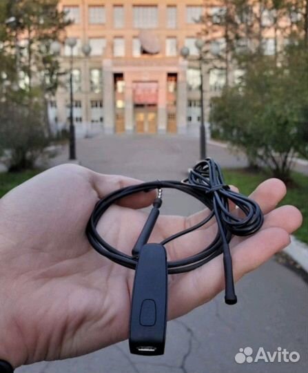 Микронаушники с кнопкой пищалкой