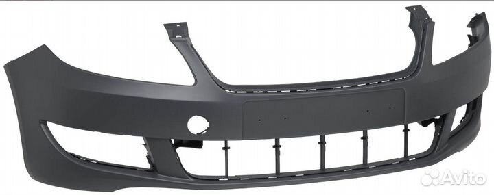 Бампер передн не грунт skoda: fabia (рестайлинг)