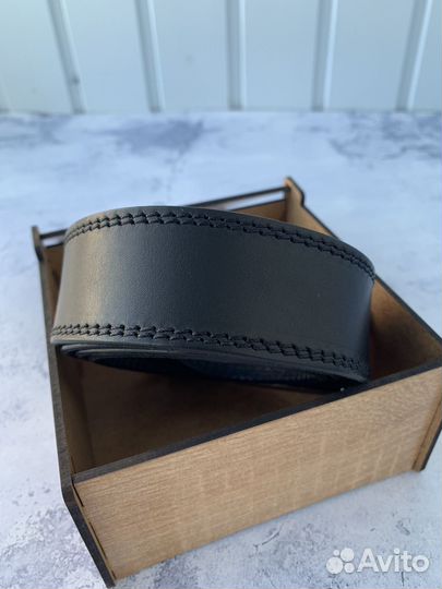 Ремень мужской кожаный