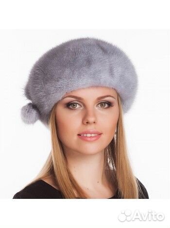 Берет из меха норки