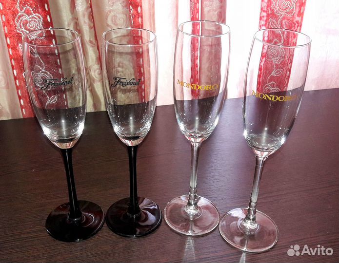 Бокалы для шампанского новые