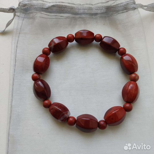 Браслет нат. камень яшма Новый