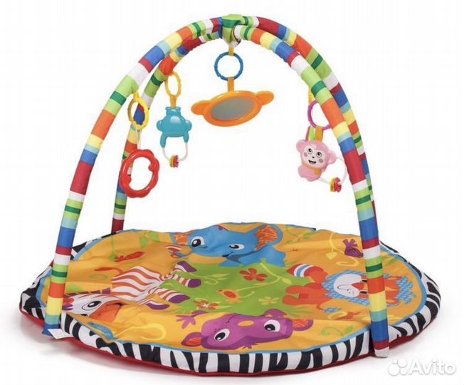 Детские развивающие игрушки и коврик пакетом