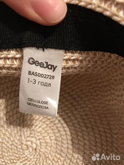 Шляпа детская