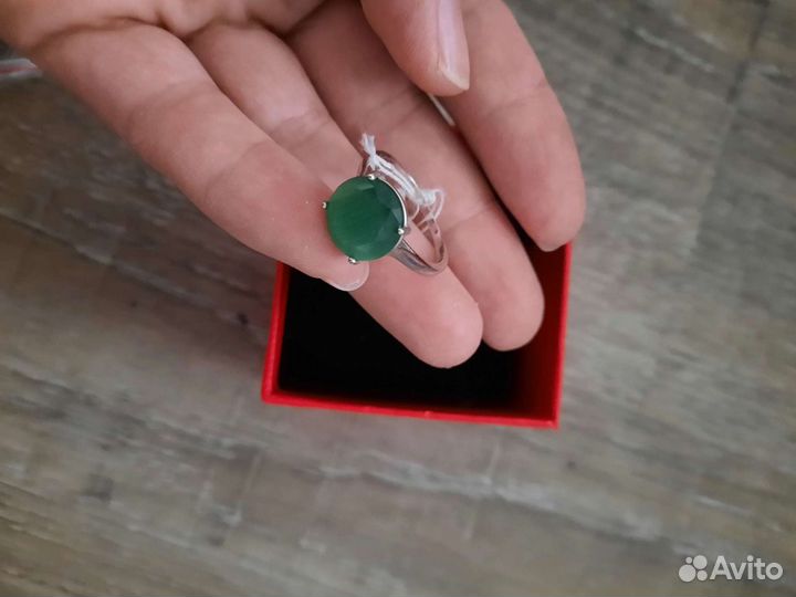 Серебряное кольцо с агатом