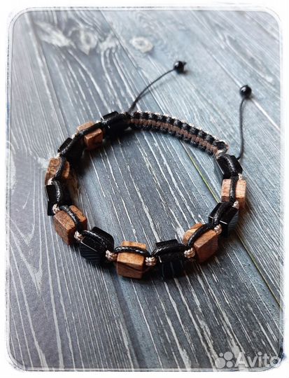 Браслет мужской шамбала яшма и агат