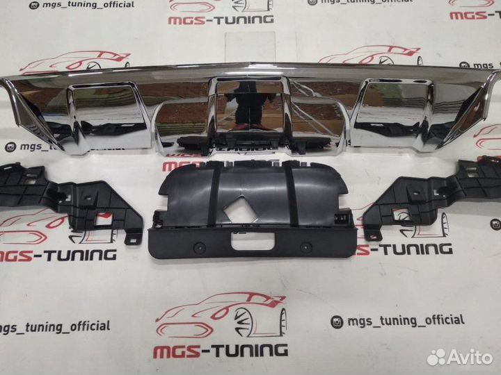 Диффузор Mercedes Benz GL63 AMG W166 хром