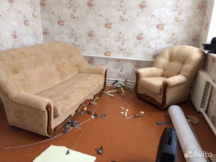 Ремонт и обивка мягкой мебели на дому у заказчика