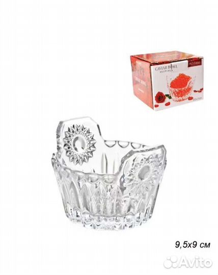 Икорница стеклянная