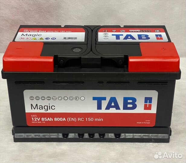 Аккумулятор Tab 85 о/п низкий