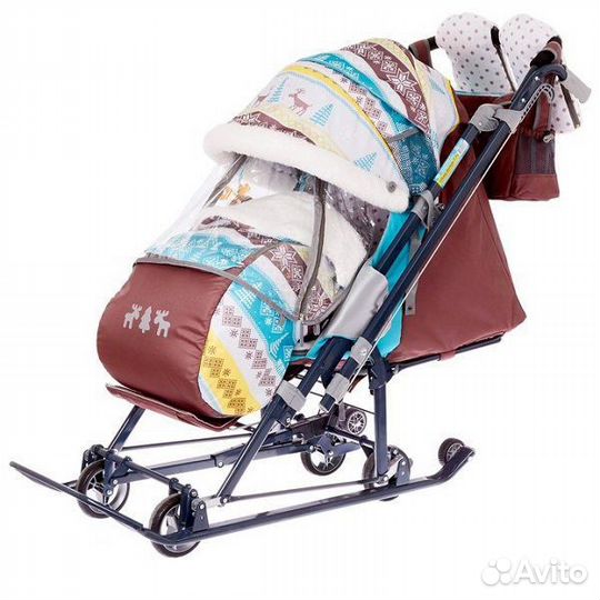 Детские санки с колесами