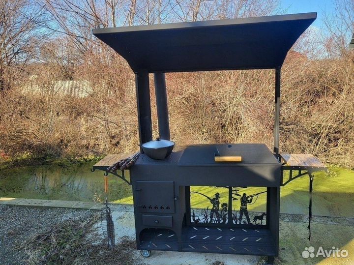 Мангал с крышей