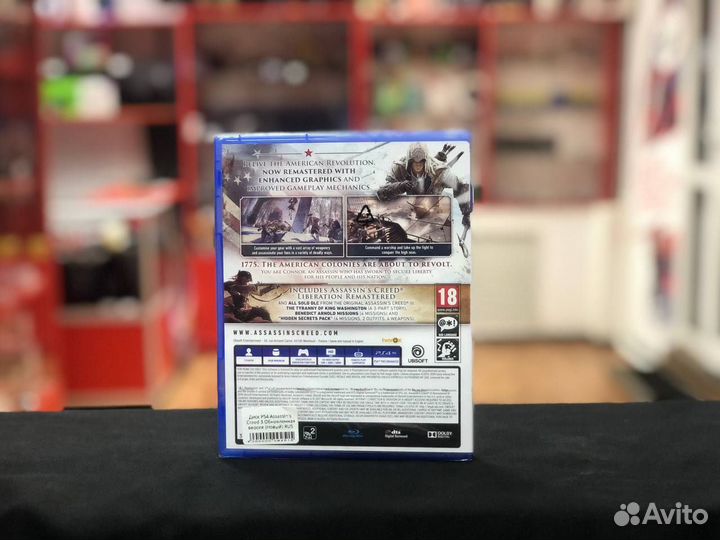 Диск PS4 Assassins Creed3 Remastered Rus (Новый)