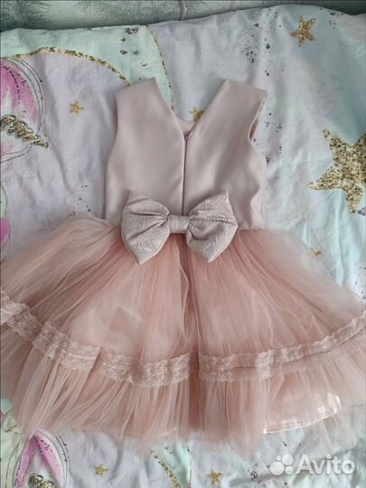 Платье для девочки 92-98 ручной работы