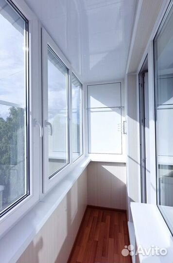 Остекление балконов, отделка балконов