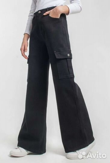 Новые Брюки карго прямые С боку карманы