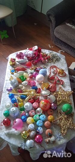 Елочные игрушки - большая коробка