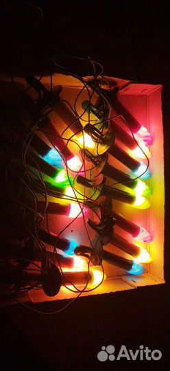 Елочная гирлянда (электрогирлянда) Свеча, СССР