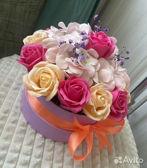 Букет из мыльных цветов