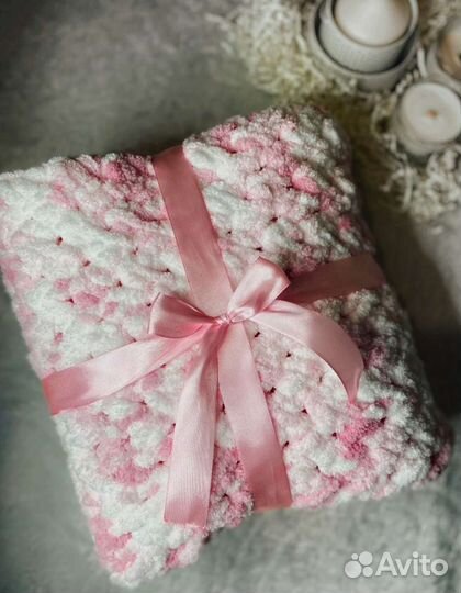 Вязанный плед детский