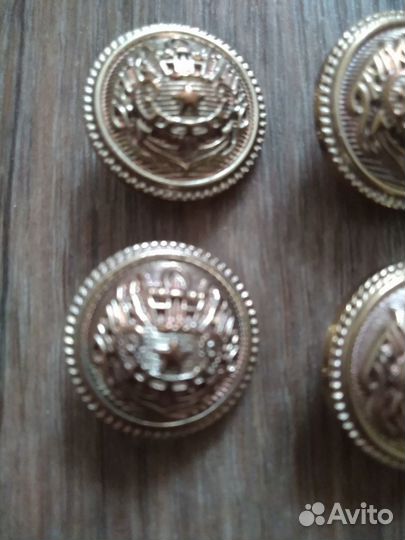 Пуговицы металл.10 шт. Италия. Цена за все
