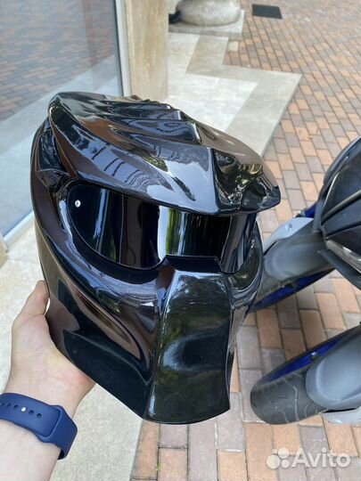 Мото шлем хищник