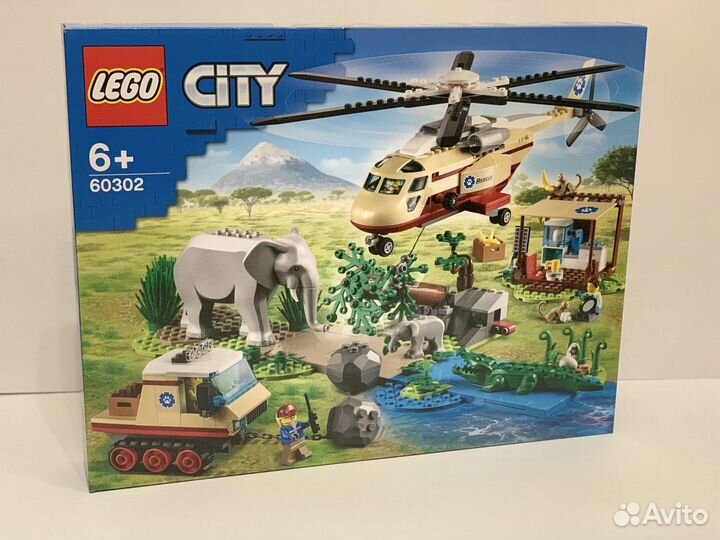 Lego 60302 Операция по спасению зверей Новый