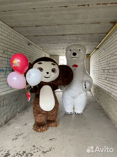 Ростовая кукла белый мишка