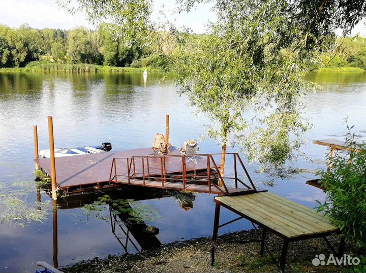 Причал, пирс, понтон, платформа под плавдом, баню