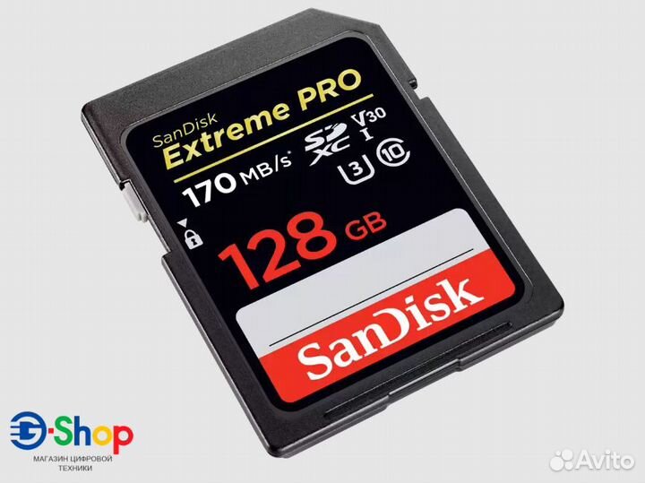 Карты памяти SD U3 V30 SanDisk Extreme Pro 200MBs