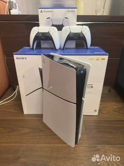 Sony playstation 5 slim с дисководом и играми