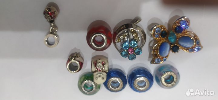Подвески, пуссеты серебро, шармы