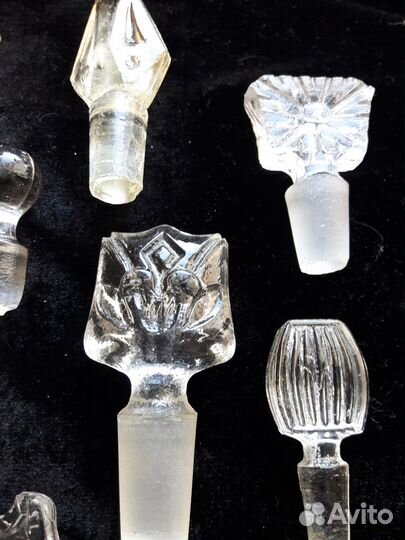 Антикварные стеклянные пробки